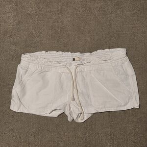 Roxy Linen Women's Cream Shorts